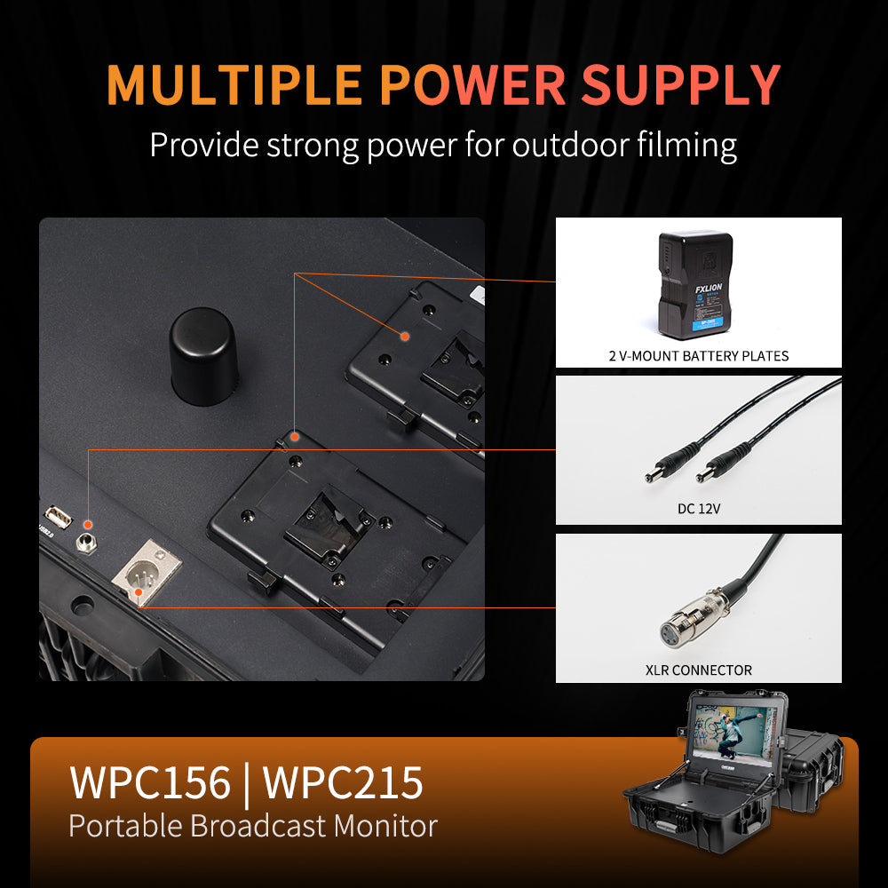 Stealth Tactical Vision field monitor power supply options