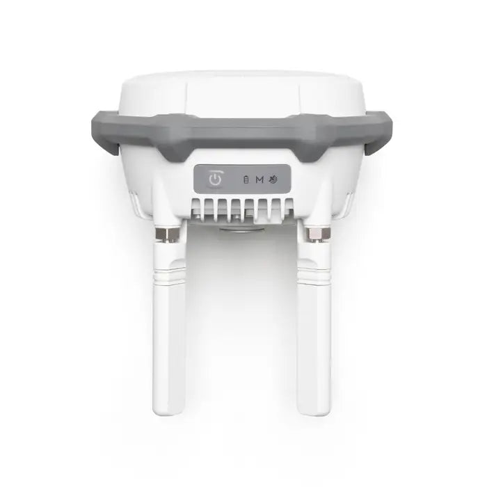 Close-up of DJI D-RTK 3 base station GNSS receiver for Matrice 4 mapping and surveying