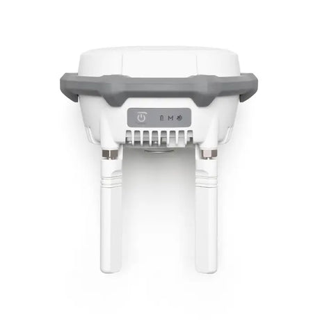 Close-up of DJI D-RTK 3 base station GNSS receiver for Matrice 4 mapping and surveying