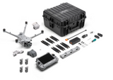 DJI Matrice 4TD First Responder Kit contents: aircraft, RC Plus 2 controller, four batteries, spotlight, speaker, and hard case