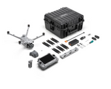 DJI Matrice 4TD Fly More Combo contents: aircraft, RC Plus 2 controller, batteries, charging hub, and hard case